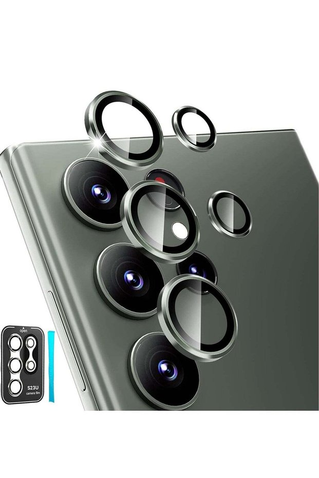 Samsung Galaxy S23 Ultra Camera Lens Protector, 9H Tempered Glass + Aluminum Alloy Metal