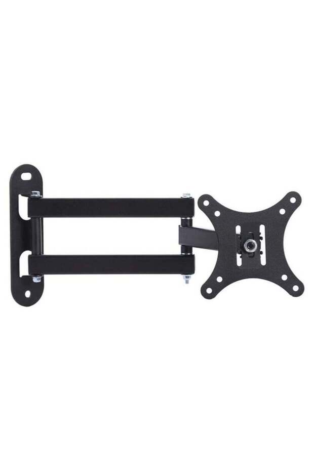 Telescopic TV Bracket, LCD LED TV PC Monitor Wall Mount, Folding Shelf, Heavy Duty Corner Tilt Swivel