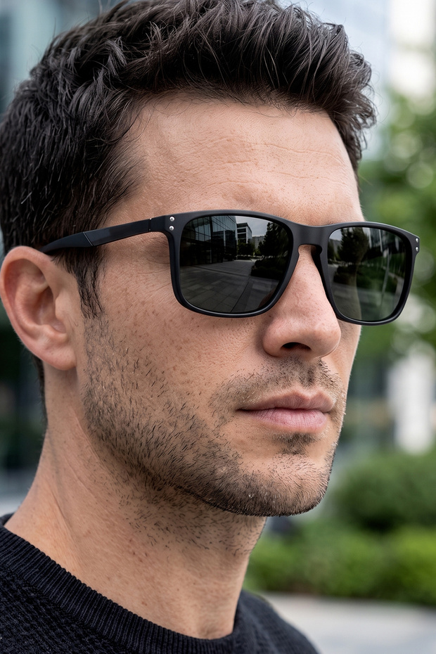 Polarized - Uv400 Protection Black Green Color Original Men's Sunglasses 57 Ekartman Dkgg50C2