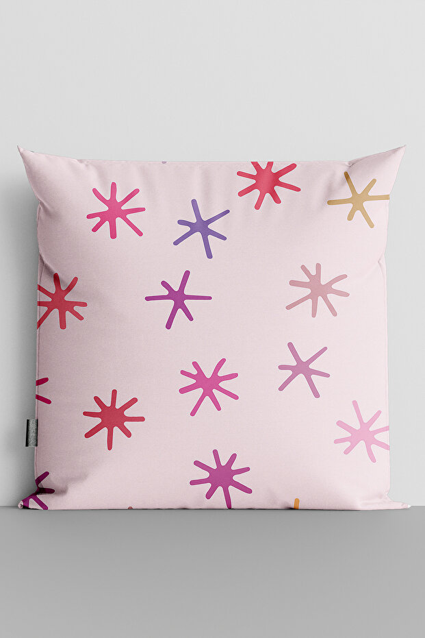 Colorful Stars Double Side Digital Printed Pillow Throw Pillow Cover-513