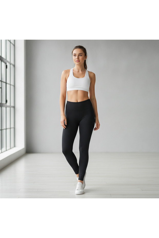 Women's Lycra Black Color Tights Bb2602