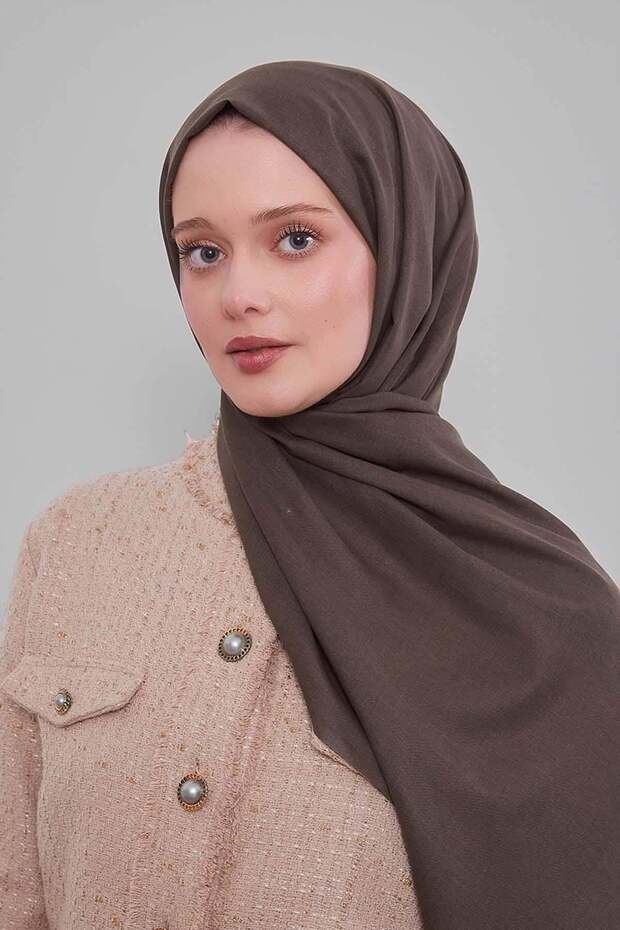 Dark Green Plain Tencel Shawl