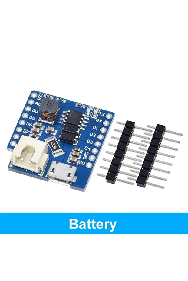 Battery Shield for WeMos D1 Mini (Single Lithium) - 1