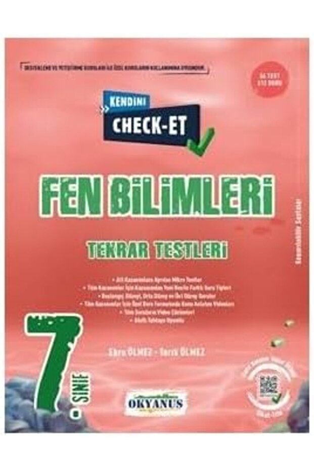متجر gme shop Okyanus 7.Sınıl Self Check - اختبارات إعادة اختبار علوم الأحياء والبيئة 1073147