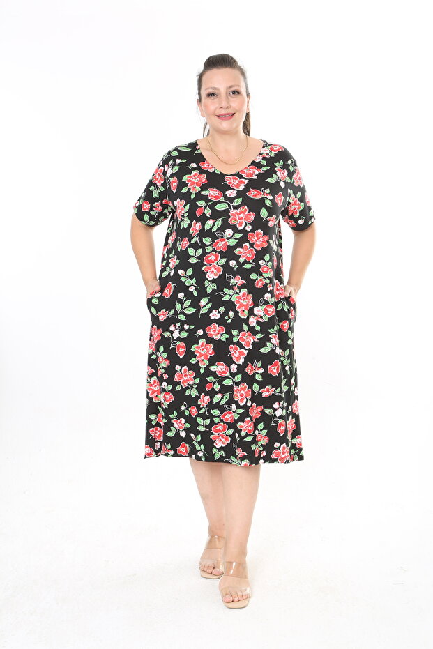 Women's Large Size Licra Dress