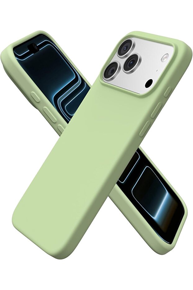 Compatible with iPhone 17 Pro Max Case, Liquid Silicone Shockproof Cover, Light Green