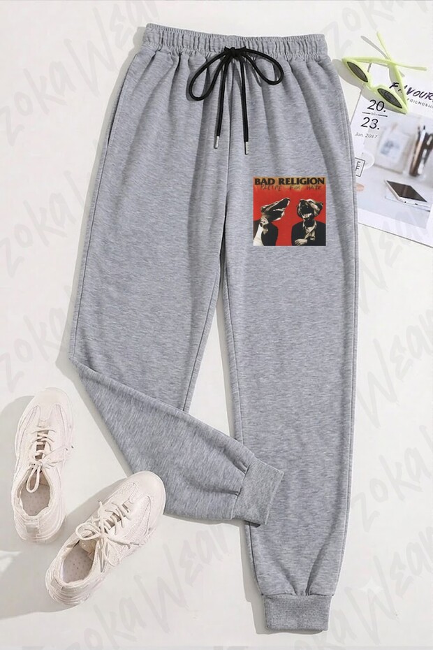 Unisex Bad Religion V3 Printed Sweatpants