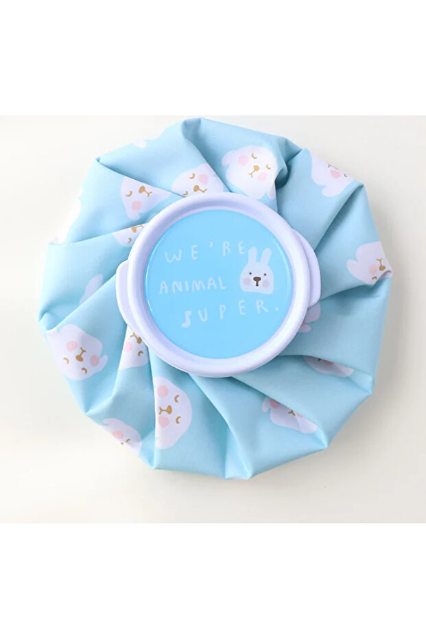 A Household Foldable Cartoon Thickened Leakproof Ice Hot Water Bag Cold Warm Compress Physiotherapy.
