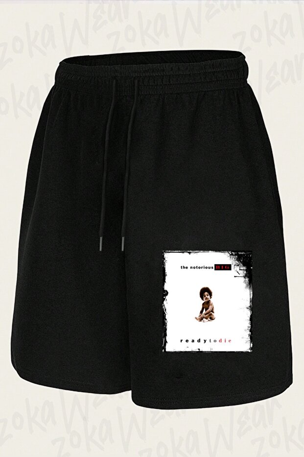 Unisex Notorious B.I.G. Design Printed Shorts