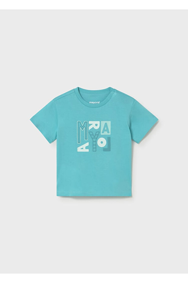 Baby Boy Printed T-Shirt Turquoise 106