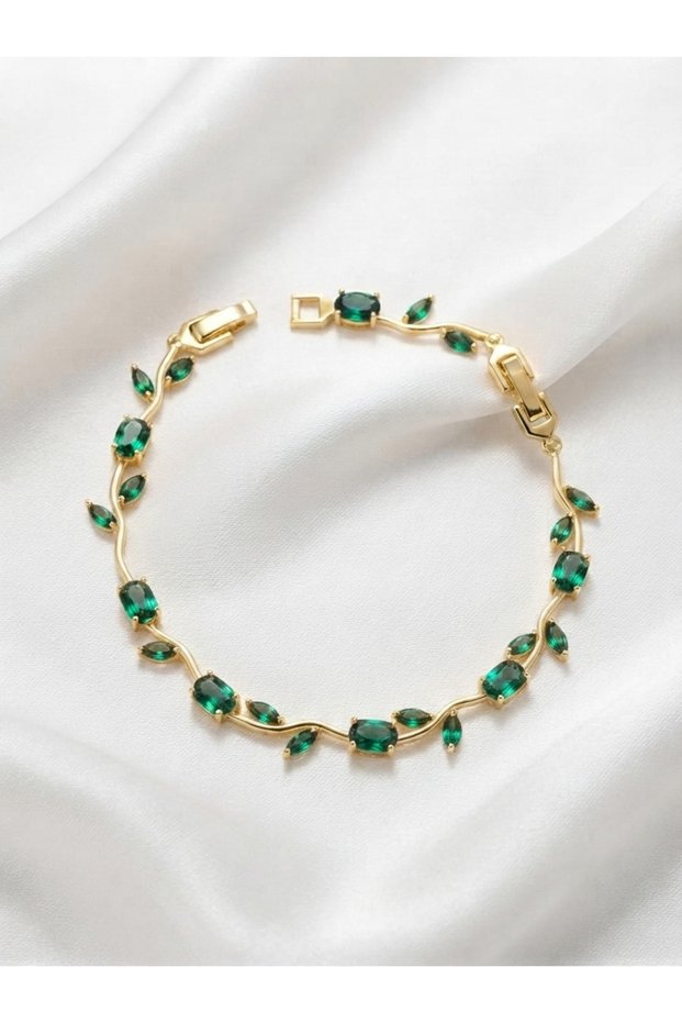 Women's Zircon Stone Gold Tulip Garden Tulip Bracelet