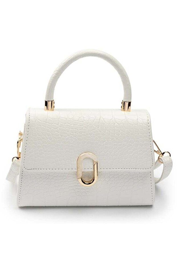 Women's Crocodile Pattern Shoulder Bag, Ladies PU Leather Crossbody Bag Sling Bag Side Bag Carry Bag