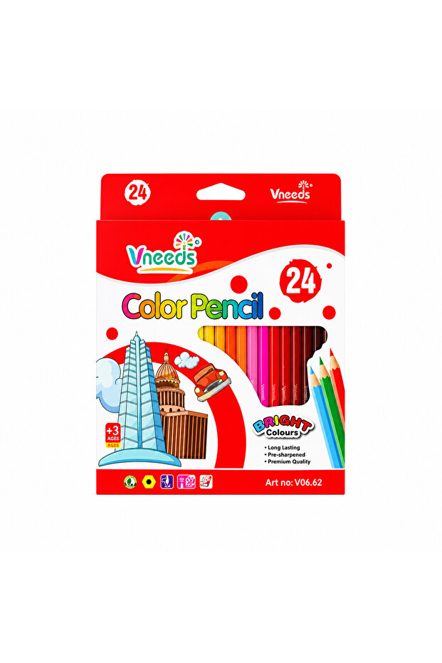 الوان خشبية 24 لون VNEEDS