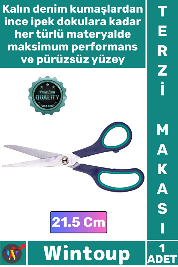 # Scissors Laser Cut Stainless Steel Mouth Ergonomic Plastic Handle Professional Tailor Scissors 21.5 cm