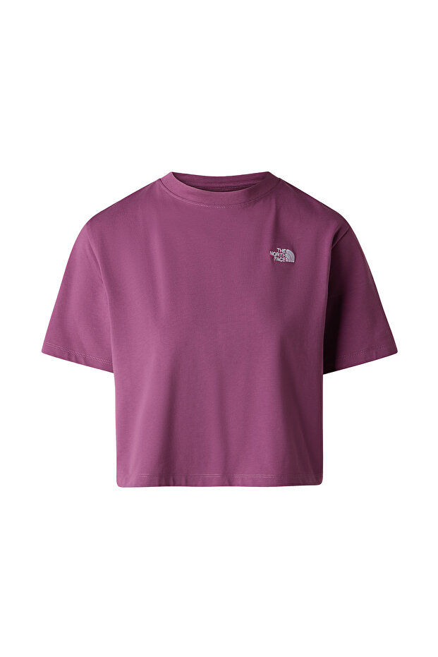 Evolution Simple Dome Crop Relax Women's Purple T-Shirt