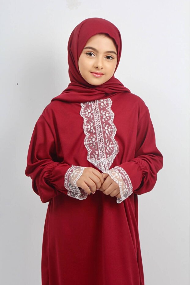 Children's Prayer Dress with Built-in Headscarf