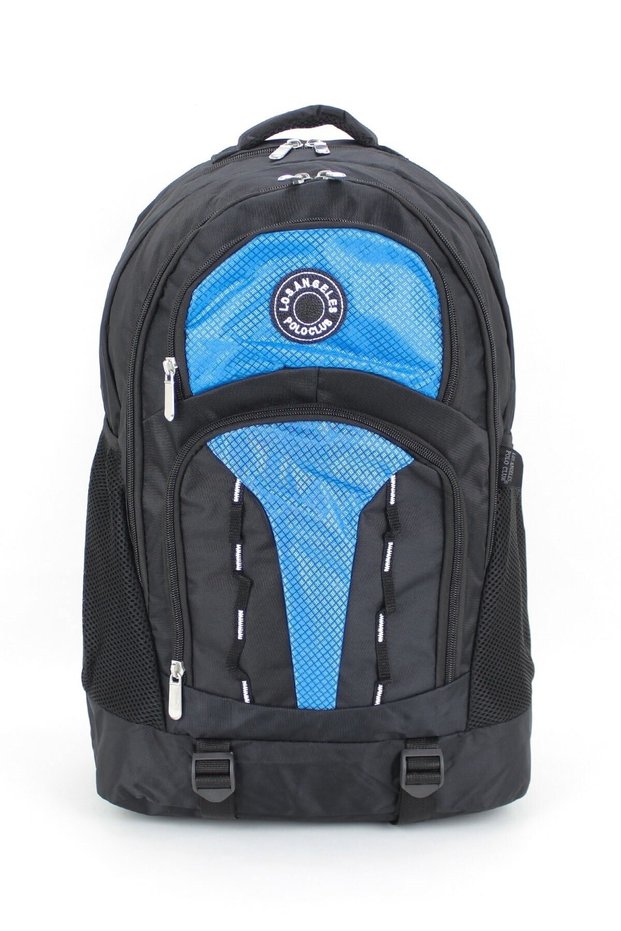 Polo Club Large Size Backpack Semi-Mountain Climbing and Travel Bag 50 Lt Black