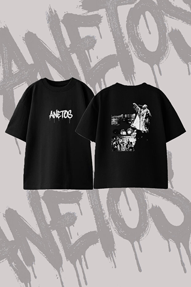 Ye Donda Design Printed Oversize Crew Neck T-Shirt Black