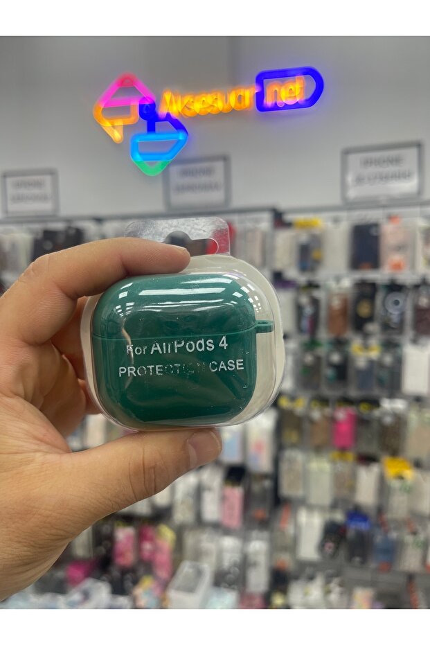 غطاء سيليكون متوافق مع Airpods الجيل الرابع، مصنوع من السيليكون ذو الملمس الجلدي الداخلي.