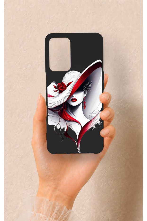 Oppo A16 Compatible Mademoiselle Patterned Silicone Case