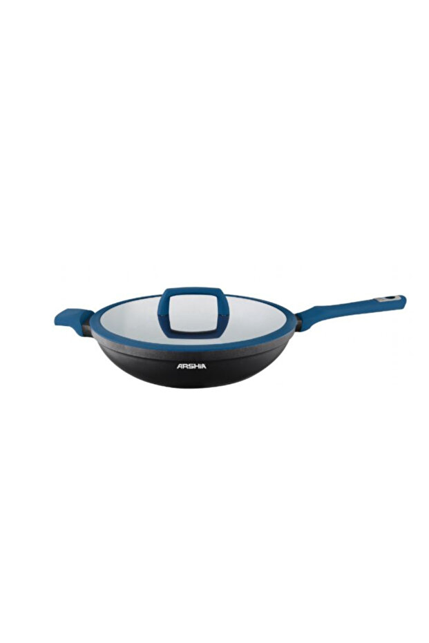 CO 135 Wok Pan 32 cm with Lid – German Greblon Non-Stick, Induction Base, Professional Grade