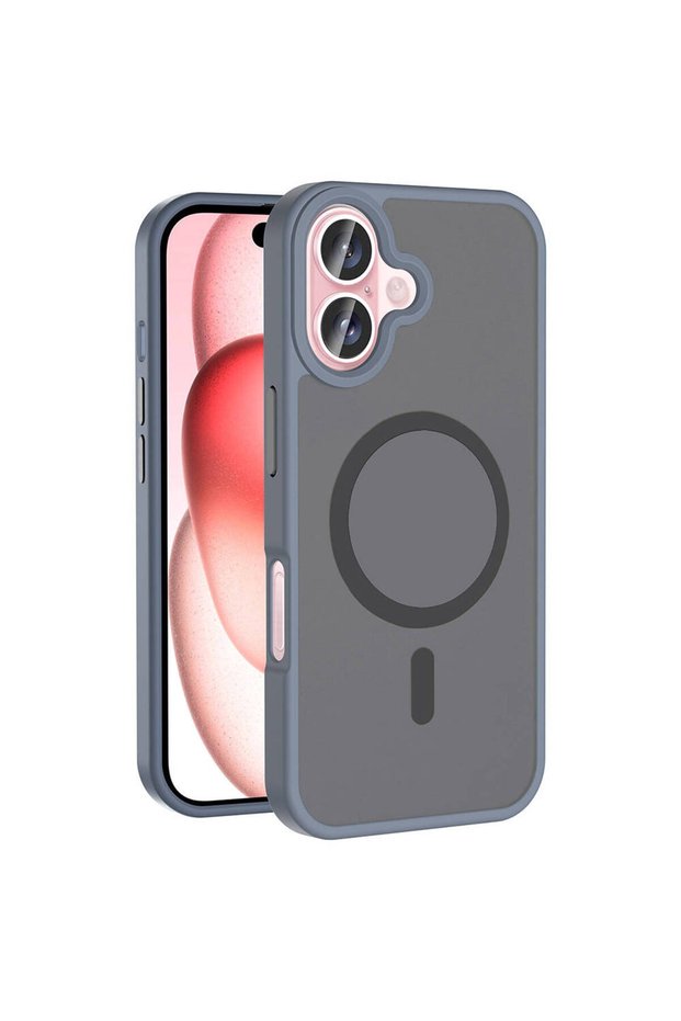 iPhone 16 Case Magsafe Supported Camera Raised Silicone Matte Anti-Fingerprint Tkng