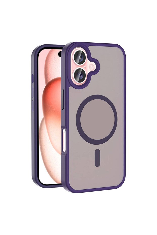 iPhone 16 Case Magsafe Supported Camera Raised Silicone Matte Anti-Fingerprint Shrp