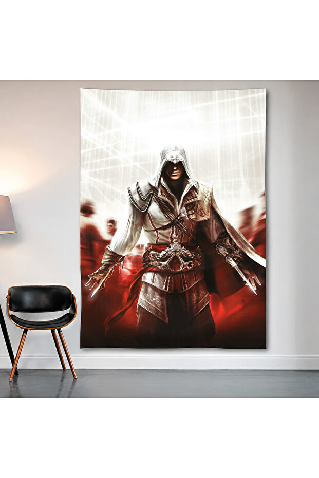 Assassin's Creed Wall Covering Wall Tapestry First Quality Satin Fabric Poster