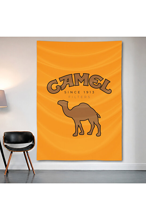 Camel Cigarettes Vintage Wall Covering Wall Tapestry First Quality Satin Fabric Poster