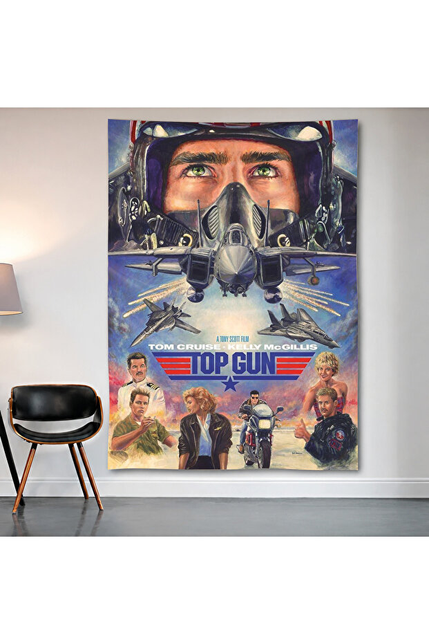 Top Gun: Maverick Wall Cloth Wall Tapestry First Quality Satin Fabric Poster