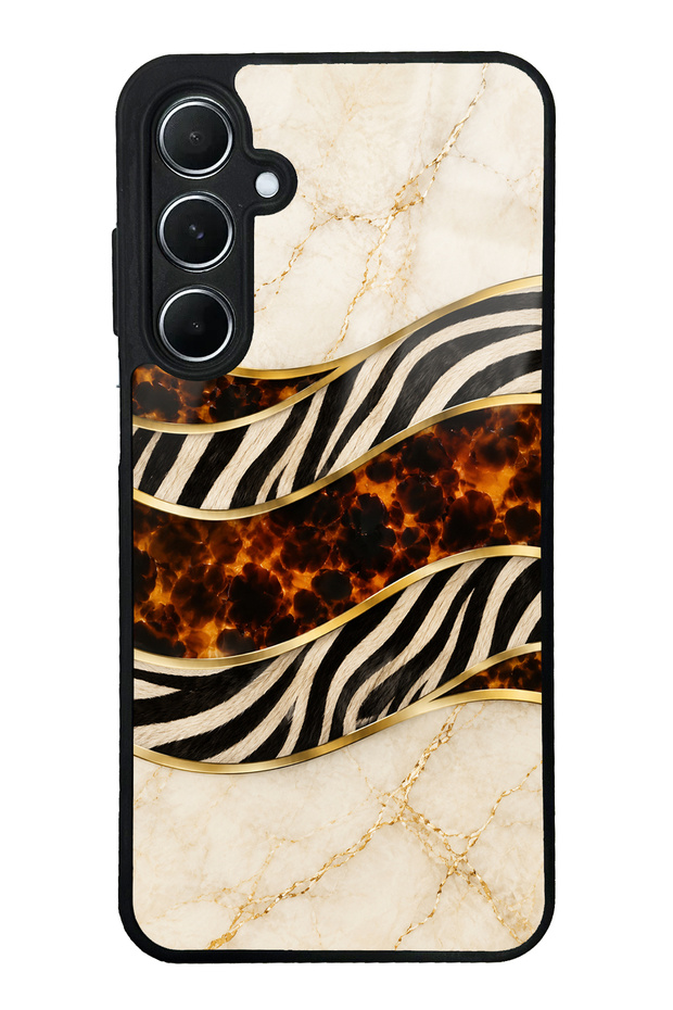 Samsung A55 Ivory Safari Design Glossy Phone Case