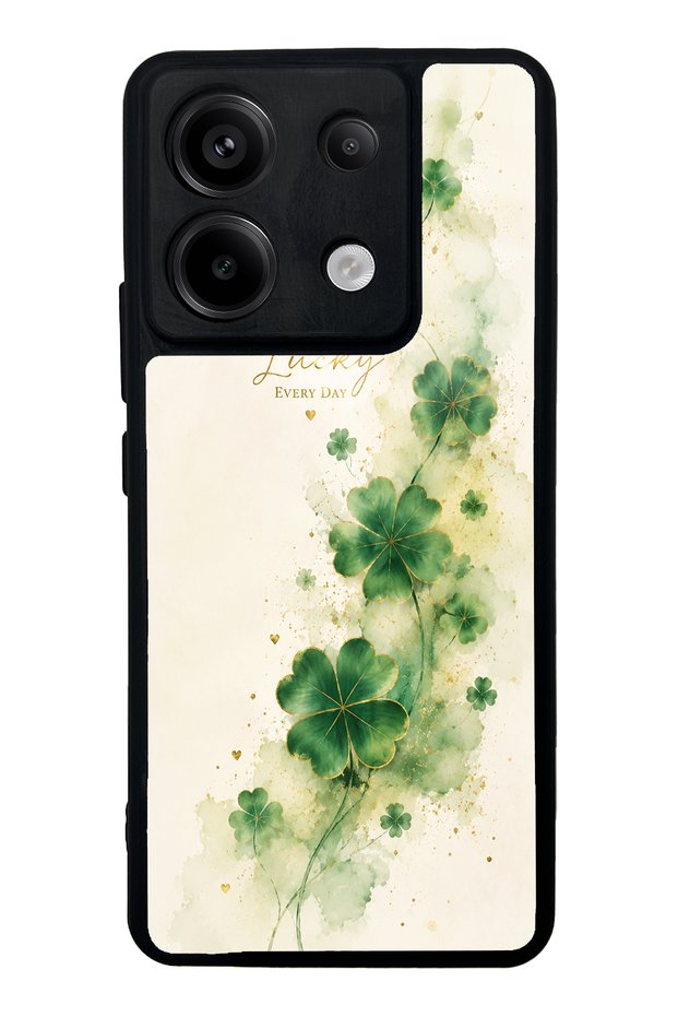 Xiaomi Redmi Note 13 Pro 5g Lucky Clover Whisper Design Glossy Phone Case
