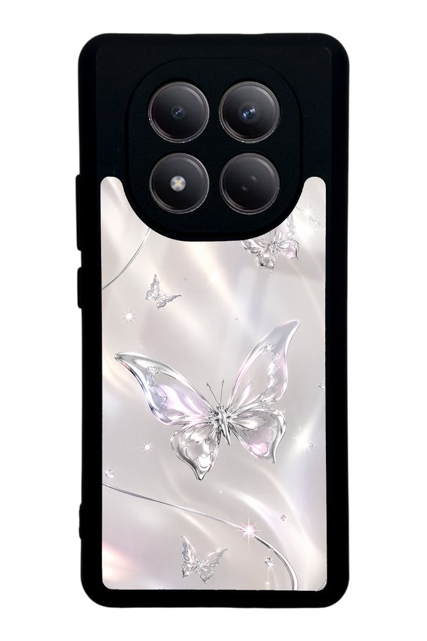 Xiaomi Redmi Note 15 Crystal Whisper Butterfly Design Glossy Phone Case