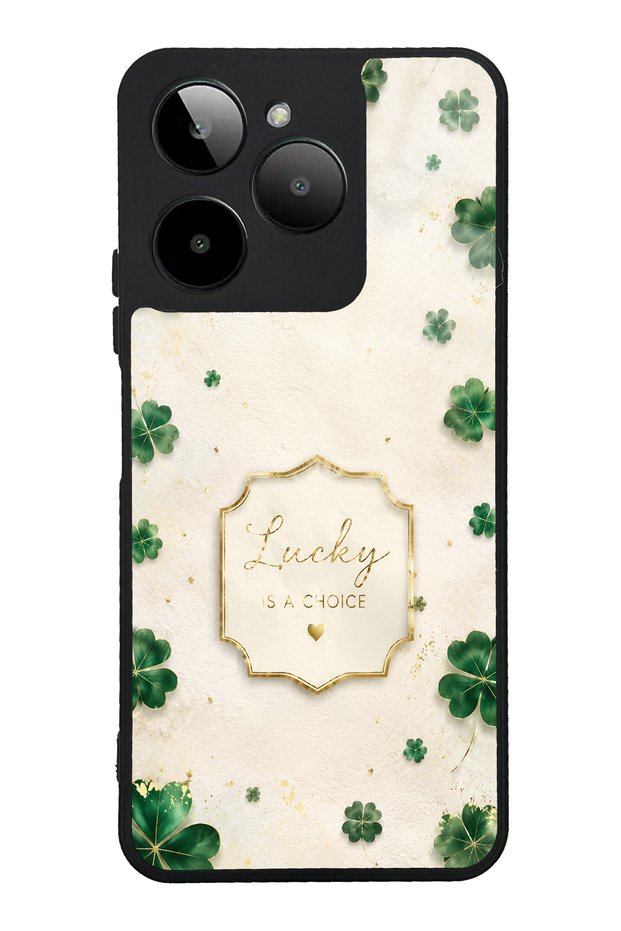 Gm Era 30 Ivory Lucky Clover Designed Glossy Phone Case