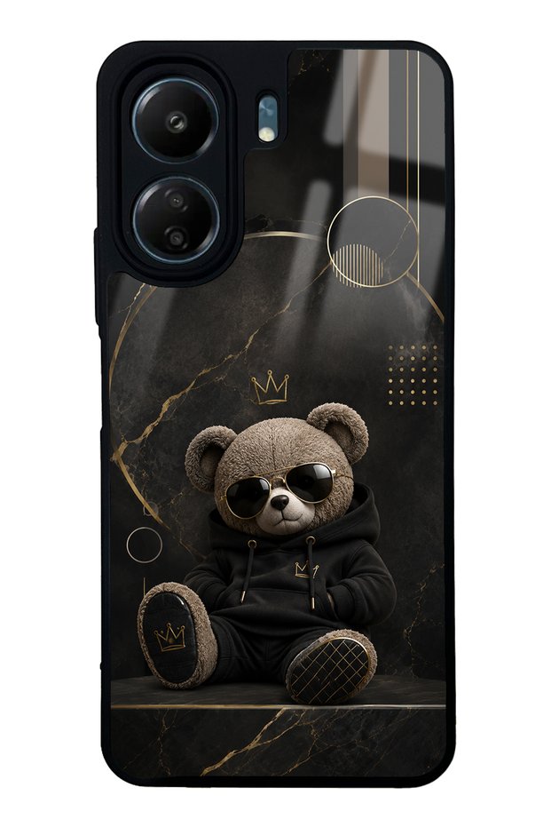 Xiaomi Redmi 13C Royal Teddy Design Glossy Phone Case