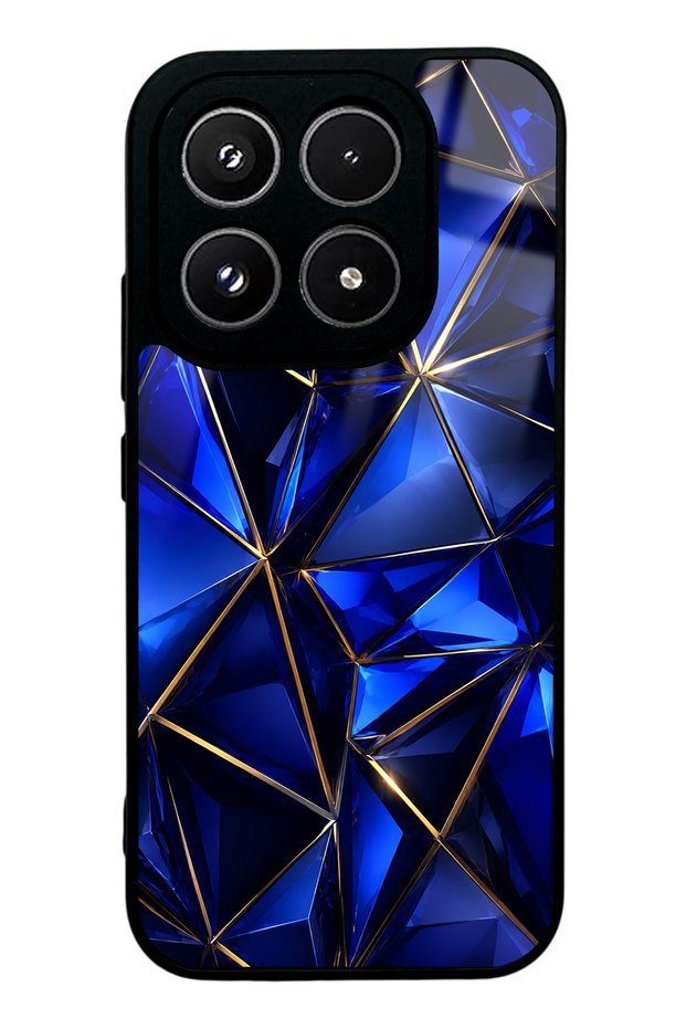 Xiaomi 17 Glossy Phone Case with Sapphire Crystal Edge Design