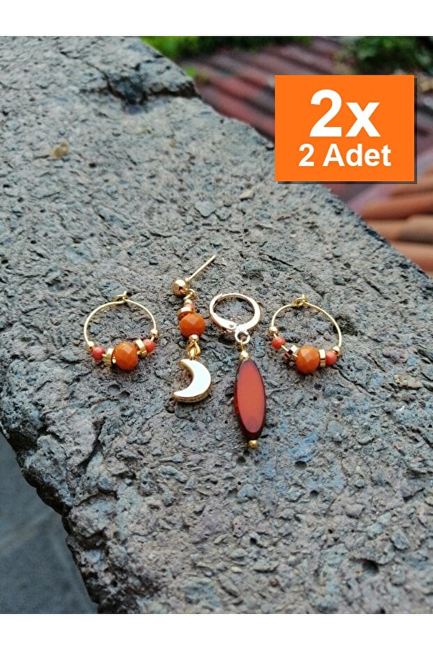 أقراط مصنوعة يدويًا بتصميم خاص كهدية