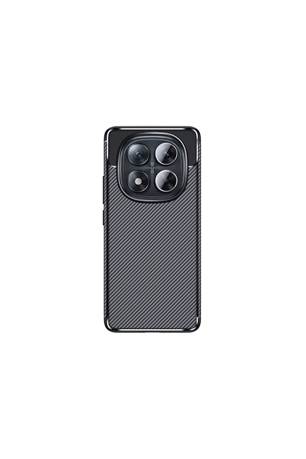 Xiaomi Redmi Note 14 Pro Plus Case Carbon Look Silicone with Camera Protection Ultimate Protection Shrp