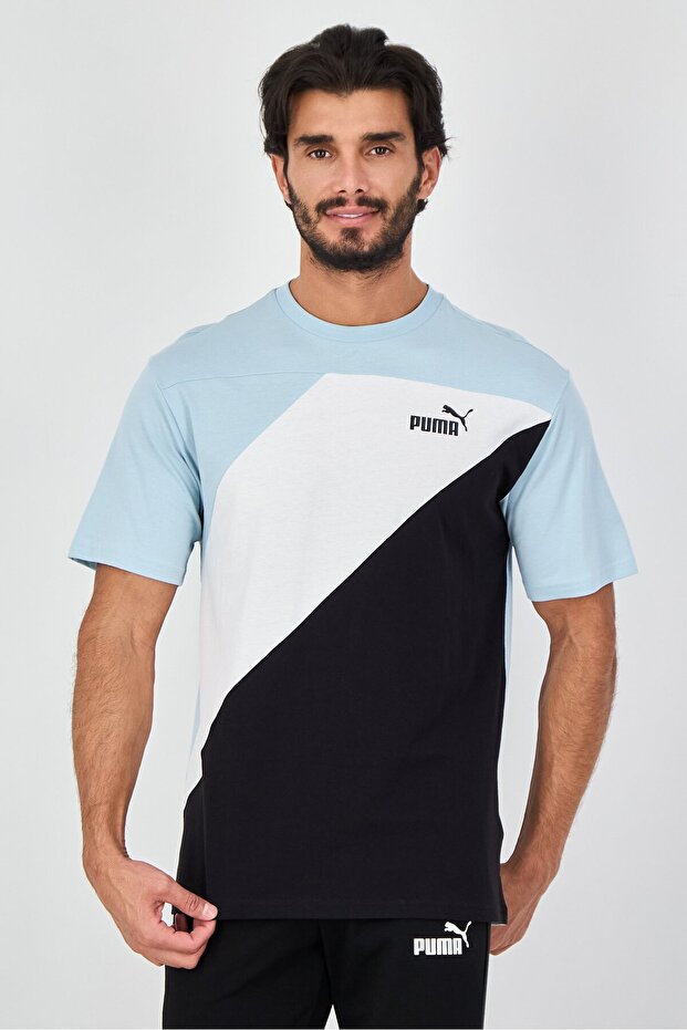 Power Colorblock Logo Print T-Shirt