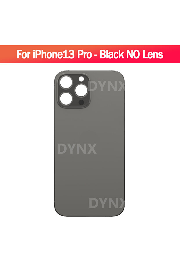 For 13Pro Black 1PCS Unibody Big Hole Back Cover Glass NO Lens For iPhone 13 Pro Replacement Rear Do