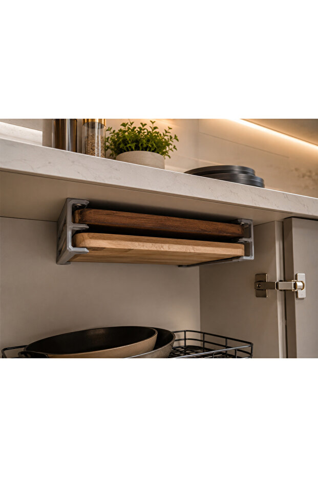 Cutting Board Rack - Hanging Bracket and Organizer (Shipped with Screws)