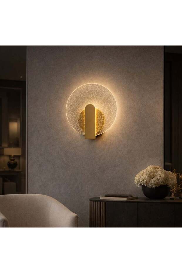 إضاءة جدارية دائرية بتصميم مودرن (10525)