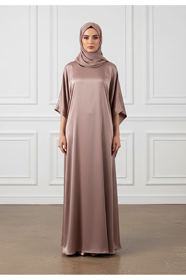 Satin Kaftan Abaya-883