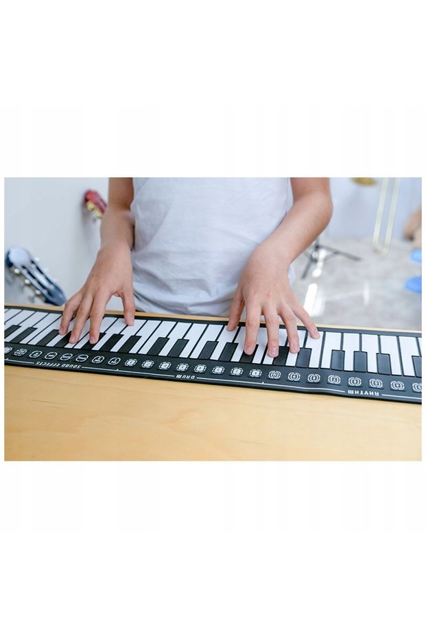 Keyboard Roll 49 Negru