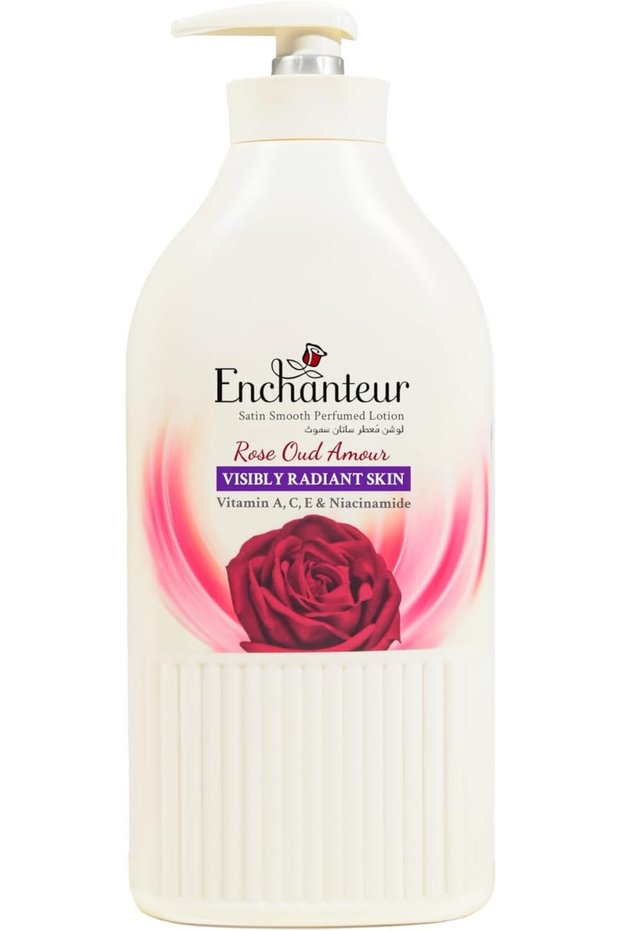 Satin Smooth Rose Oud Amour Perfumed Body Lotion - 750ml | With Aloe Vera & Olive Butter | Silky Soft Skin | For All Skin Types