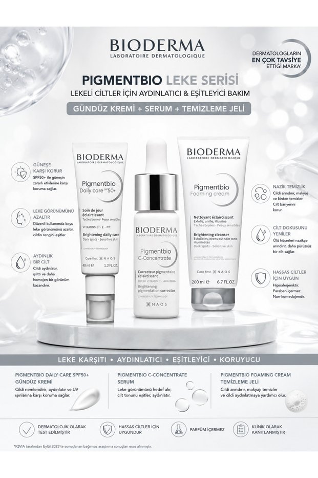 Pigmentbio Anti-Blemish Skin Brightening and Skin Tone Equalizing 3-Piece Care Set