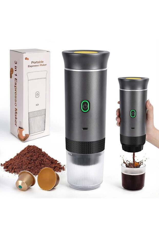 Portable Electric Espresso Machine with 3-5 Min Self-Heating