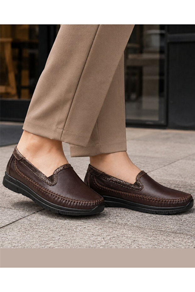Laden-G Women's Brown (36-41) Leather Comfort Shoes