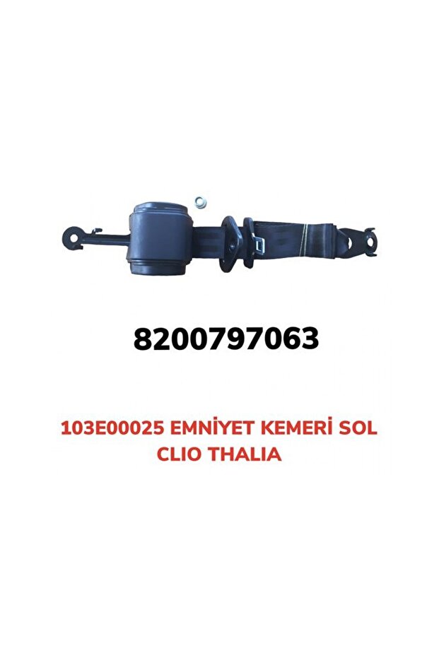 Ilkestor Seat Belt Automatic (223638) Left Clio-