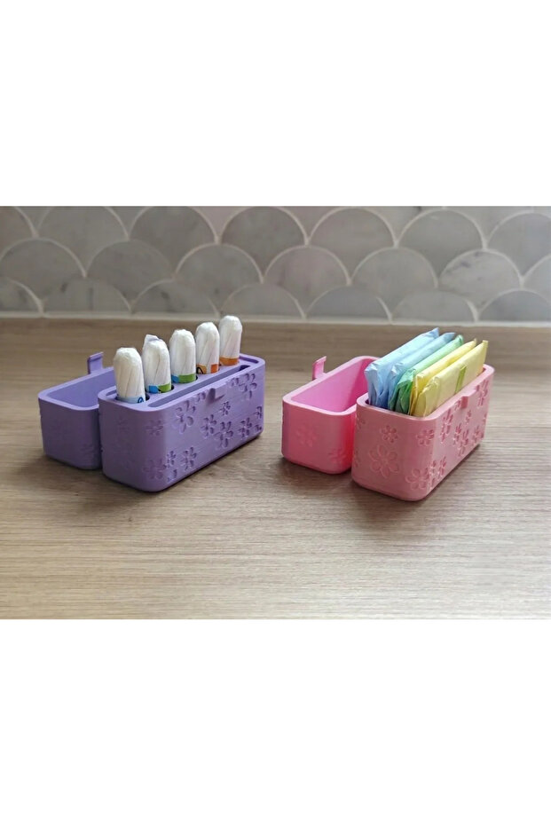 علبة تخزين للفوط الصحية والضمادات، منظم للعناية الشخصية، عبوة من قطعتين